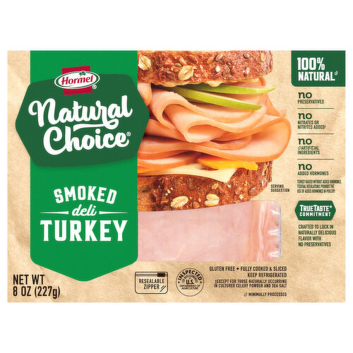 Hormel Natural Choice Turkey, Smoked, Deli