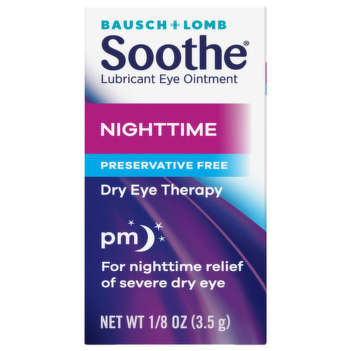 Bausch + Lomb Soothe Lubricant Eye Ointment, Nighttime