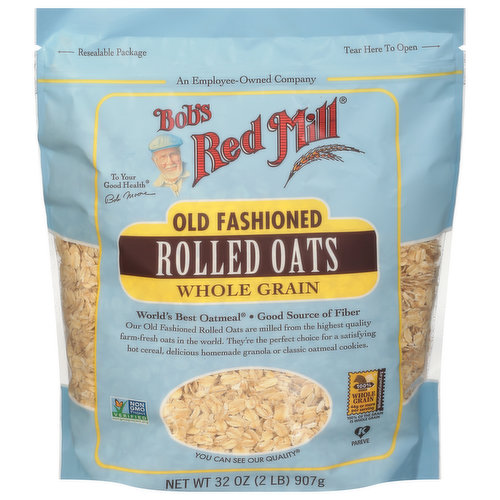 Bob's Red Mill Rolled Oats, Old Fashioned, Whole Grain