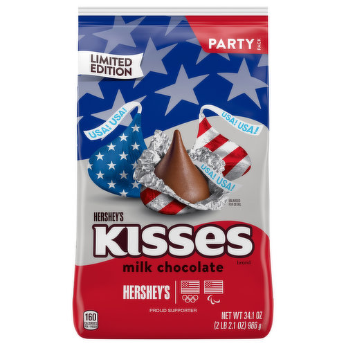 Hershey's Kisses Milk Chocolate, Party Pack