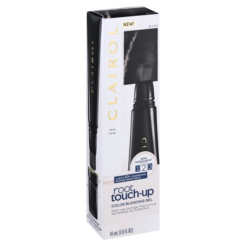 Clairol Root Touch-Up Color Blending Gel, Black, Semi Permanent