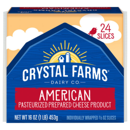 Crystal Farms Cheese Slices, American