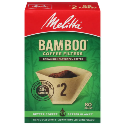 Melitta Coffee Filters, Bamboo, No. 2