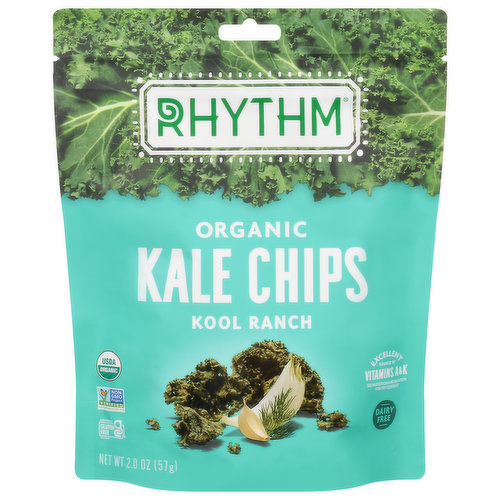 Rhythm Kale Chips, Organic, Kool Ranch