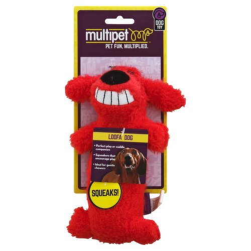 Multipet Dog Toy, Loofa Dog, Small