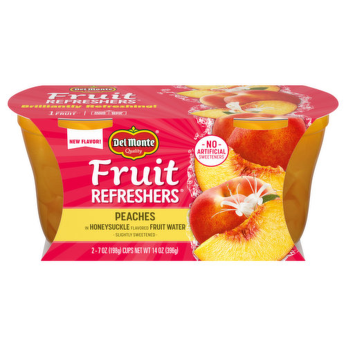 Del Monte Fruit Refreshers Peaches, Slightly Sweetened