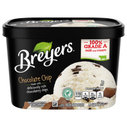 Breyers Frozen Dairy Dessert, Chocolate Chip