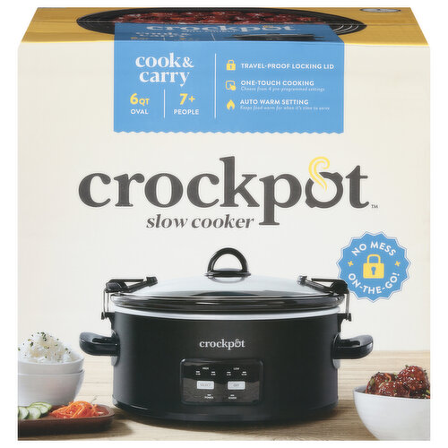 Crock-Pot 7 qt. Cook and Carry Slow Cooker with Bonus Travel Bag