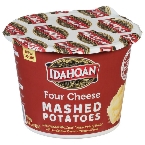 Idahoan Four Cheese Mashed Potatoes Family Size, 8 oz Pouch 