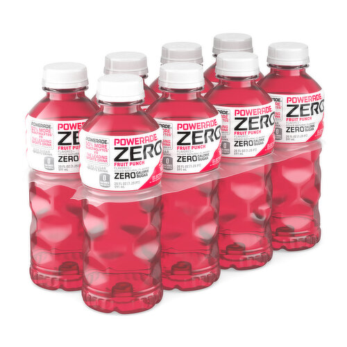 Powerade Zero Sports Drink, Fruit Punch, 20 oz