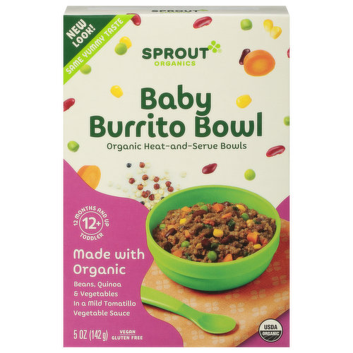 Sprout Organics Baby Burrito Bowl, T (12 Months & Up)