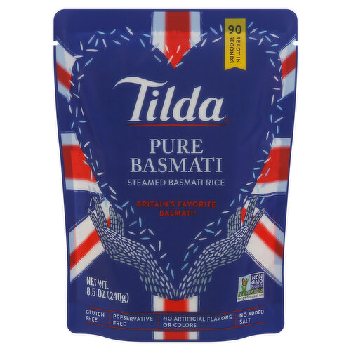 Tilda Rice, Pure Basmati, Steamed