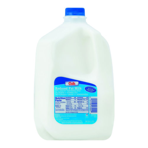 Our farmers pledge not to use artificial growth hormones (No significant difference has been shown in milk from cows treated with the artificial growth hormone rBST and non rBST treated cows). Vitamin A & D. Pasteurized. Homogenized. 37% less fat than whole milk. Fat reduced from 8 g to 5 g per serving. supervaluprivatebrands.com. Product of USA.