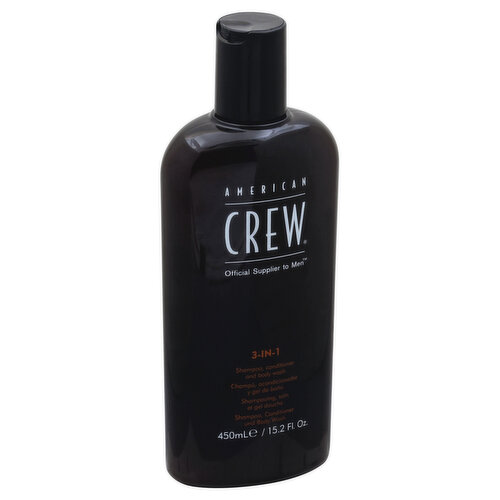 American Crew Shampoo, Conditioner and Body Wash, 3-In-1