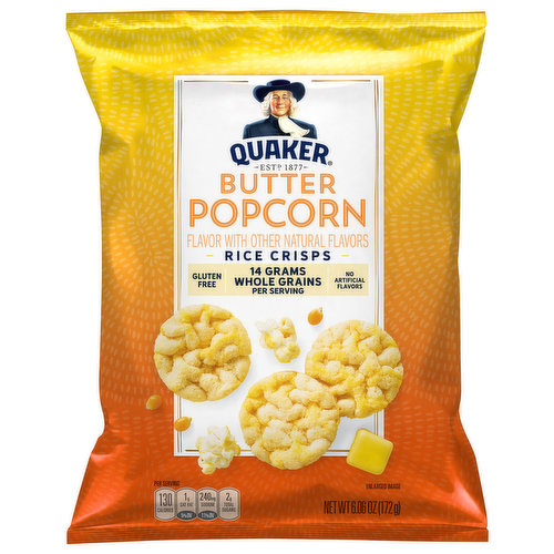 Quaker Rice Crisps, Butter Popcorn