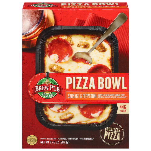 Brew Pub Pizza Pizza Bowl, Sausage & Pepperoni