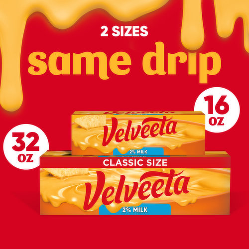 Velveeta 2% Milk Reduced Fat Cheese with 25% Less Fat