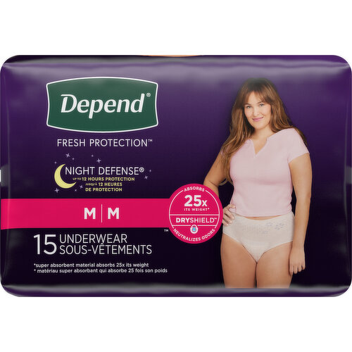 Depend Fresh Protection Adult Incontinence Underwear for Women