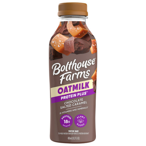 Bolthouse Farms Protein Plus Protein Shake, Oatmilk, Chocolate Salted Caramel
