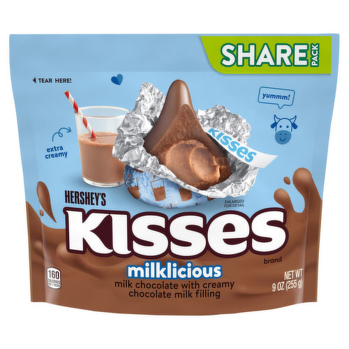 Hershey's Kisses Milk Chocolate, Milklicious, Share Pack