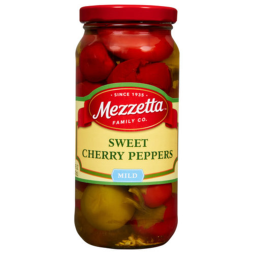 Mezzetta Cherry Peppers, Sweet, Mild