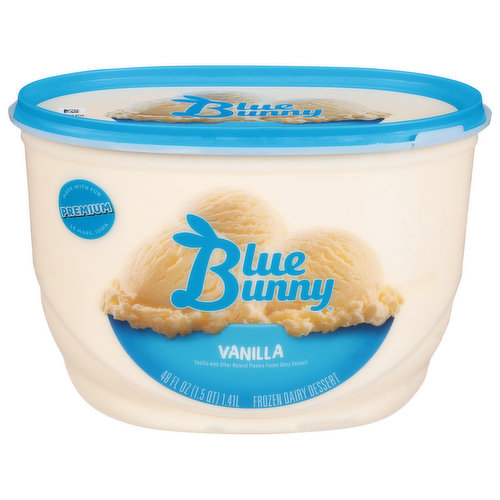 Blue Bunny Frozen Dairy Dessert, Vanilla, Premium