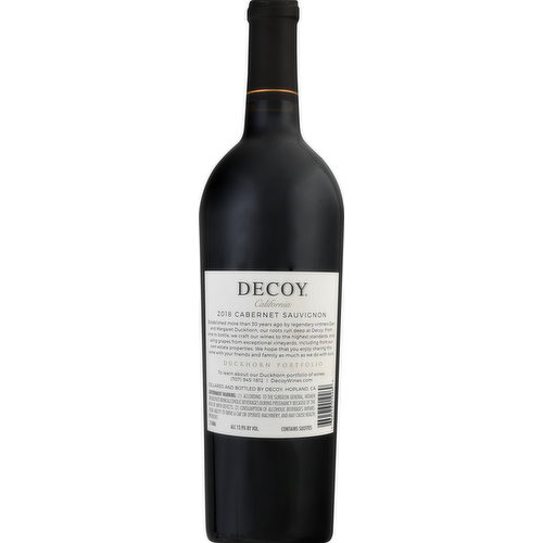 Decoy Cabernet Sauvignon, California, 2018