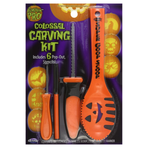 Fun World Colossal Carving Kit, One Size, Green