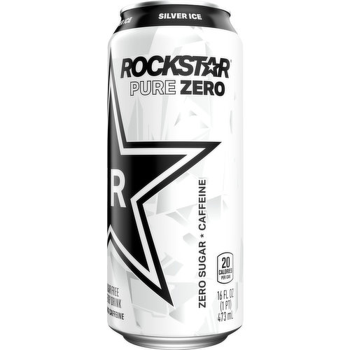 Rockstar Energy Drink, Sugar Free, Silver Ice 16 fl oz