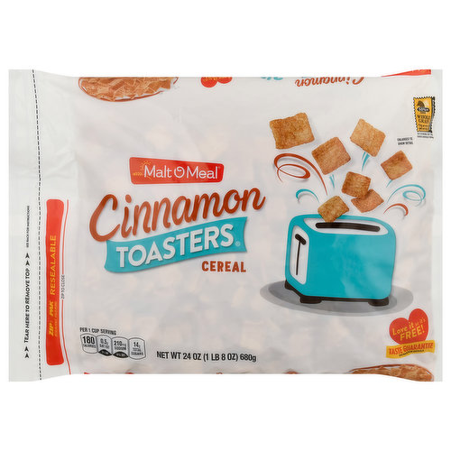 Malt O Meal Toasters Cereal, Cinnamon, Family Size