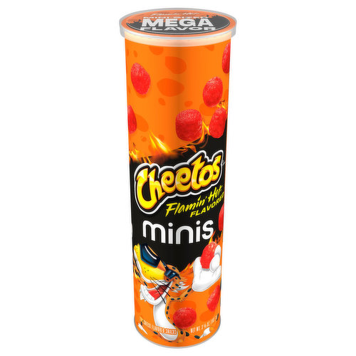 Cheetos Cheese Flavored Snacks, Flamin' Hot Flavored, Minis