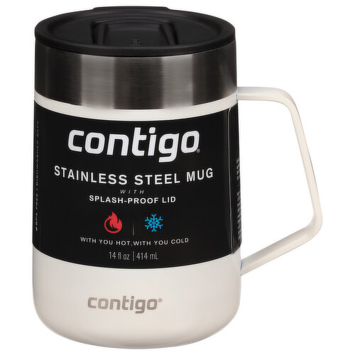 Contigo Water Bottle, Insulated, Contigo Stainless Steel, Jackson Chill 2.0, Licorice, 24 Ounces