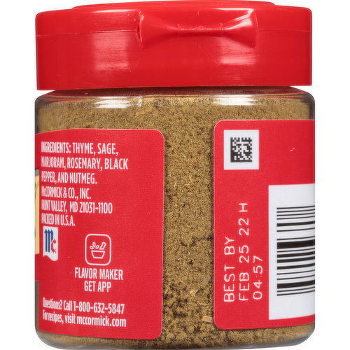 McCormick Poultry Seasoning, 0.65 oz