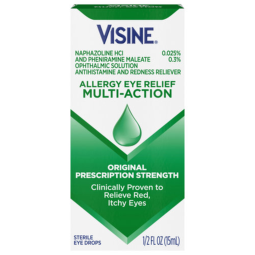 Visine Eye Drops, Sterile, Multi-Action, Original