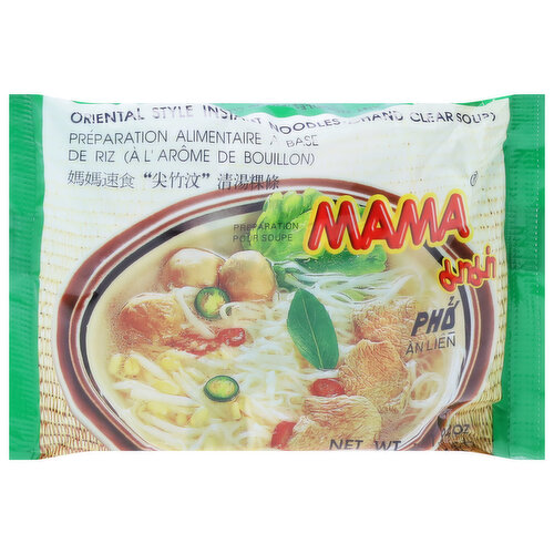 Mama Instant Noodles, Chan Clear Soup, Oriental Style