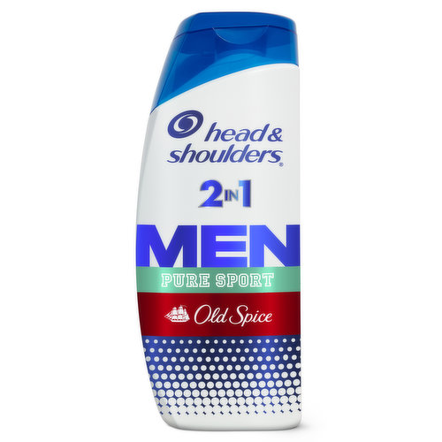 Head & Shoulders Men 2 in 1 Dandruff Shampoo and Conditioner, Old Spice Pure Sport, 20.7 oz