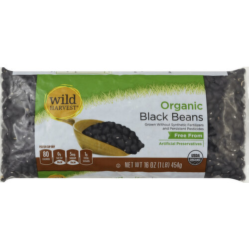 Per 1/4 Cup Dry: 80 calories; 0 g sat fat (0% DV), 5 mg sodium (0% DV); 1 g total sugars. USDA Organic. CCOF: Certified organic by California Organic Farmers. Gluten free. Grown without synthetic fertilizers and persistent pesticides. Free from artificial preservatives. Like it or let us make it right. That's our quality promise. 877-932-7948; mywildharvest.com. To learn more about Wild Harvest products, including our full line of organic products, and for more recipes, please visit www.mywildharvest.com. Product of USA.