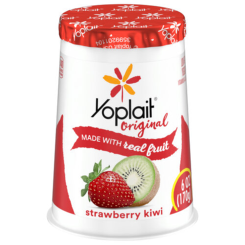 Yoplait Original Yogurt, Low Fat, Strawberry Kiwi