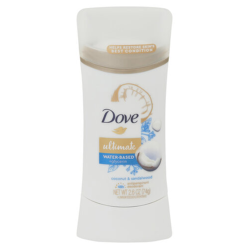 Dove Ultimate Antiperspirant Deodorant, Coconut & Sandalwood