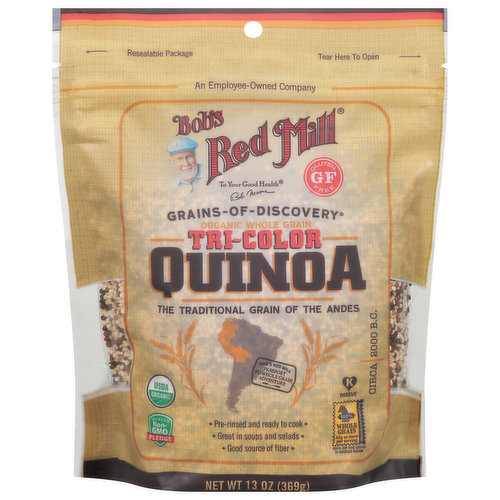 Bob's Red Mill Quinoa, Organic, Whole Grain, Tri-Color