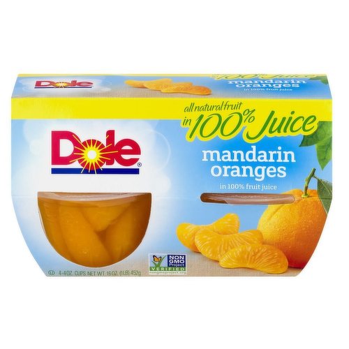 Dole Mandarin Oranges in 100% Fruit Juice 4 pack