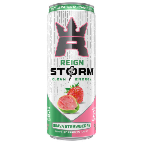 Reign Storm Energy Drink, Guava Strawberry