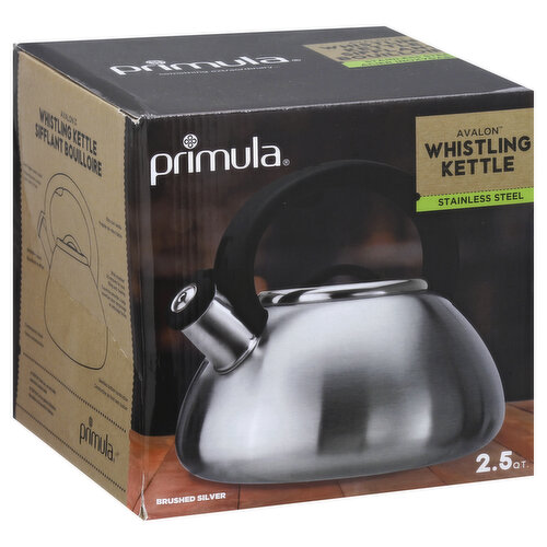 Primula Avalon Whistling Kettle, 2.5 QT - Gunmetal Grey/Wood Finish –  Môdern Space Gallery