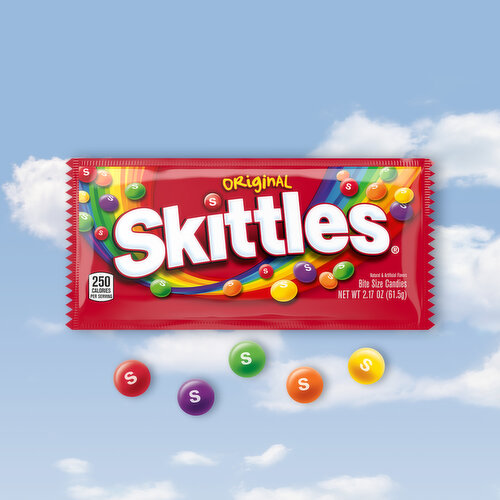 Skittles SKITTLES Original Chewy Candy, Full Size, 2.17 oz Bag