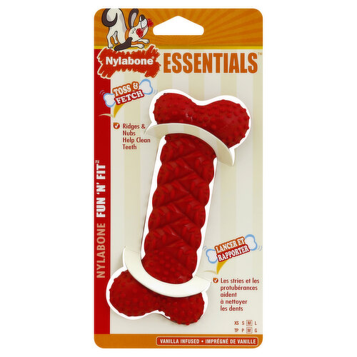 Nylabone Essentials Dog Toy, Fun 'N' Fit, Vanilla Infused, Medium