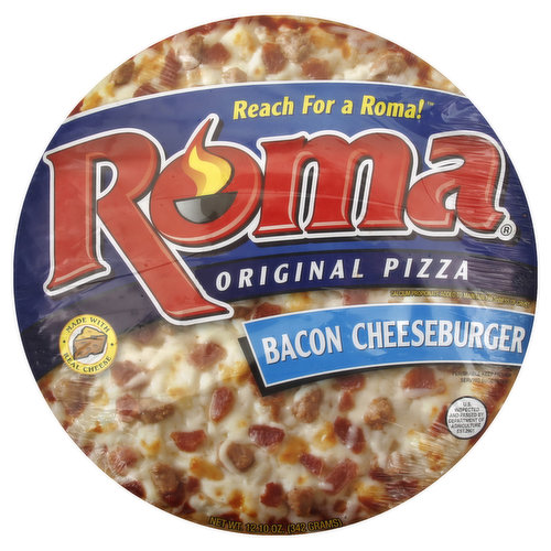 Reach for a Roma! Made with real cheese. Calcium propionate added to maintain freshness of crust. US inspected and passed by Department of Agriculture. Visit our website! www.bernatellos.com.