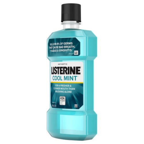 LISTERINE COOL MINT Antiseptic Mouthwash For Plaque Bad Breath
