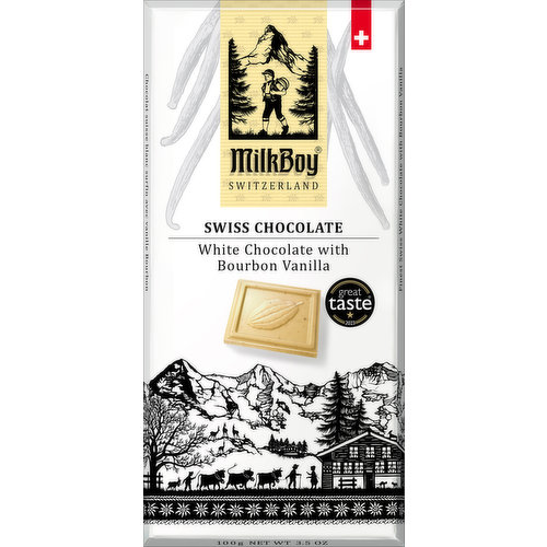MilkBoy Swiss White Chocolate with Bourbon Vanilla