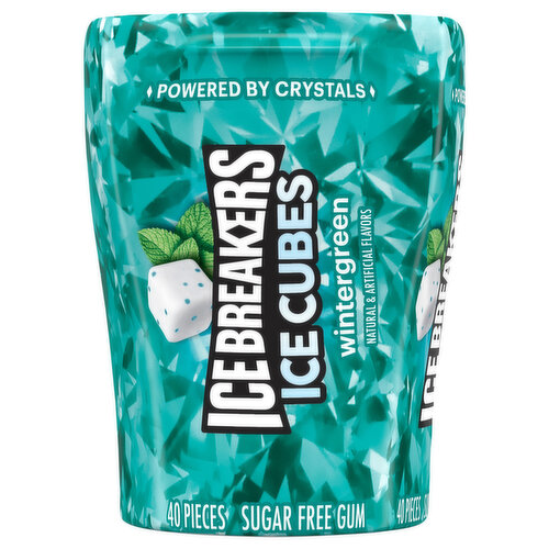 Ice Breakers Ice Cubes Gum, Sugar Free, Wintergreen