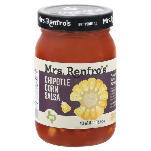 Mrs. Renfro's Salsa, Chipotle Corn, Medium
